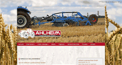 Desktop Screenshot of ahlheim-landmaschinen.de